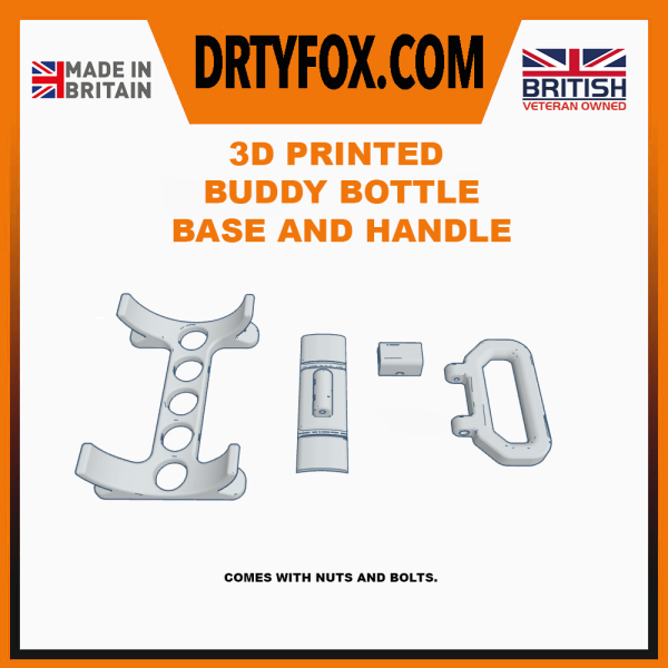 AIR GUN FILL BUDDY BOTTLE BRACKETS AND HANDLE