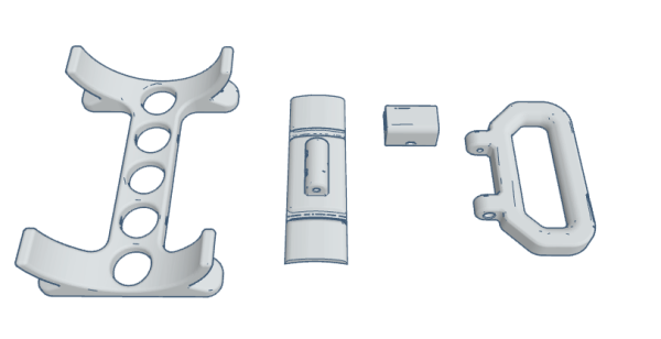 AIR GUN FILL BUDDY BOTTLE BRACKETS AND HANDLE - Image 2