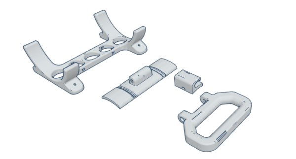 AIR GUN FILL BUDDY BOTTLE BRACKETS AND HANDLE - Image 3