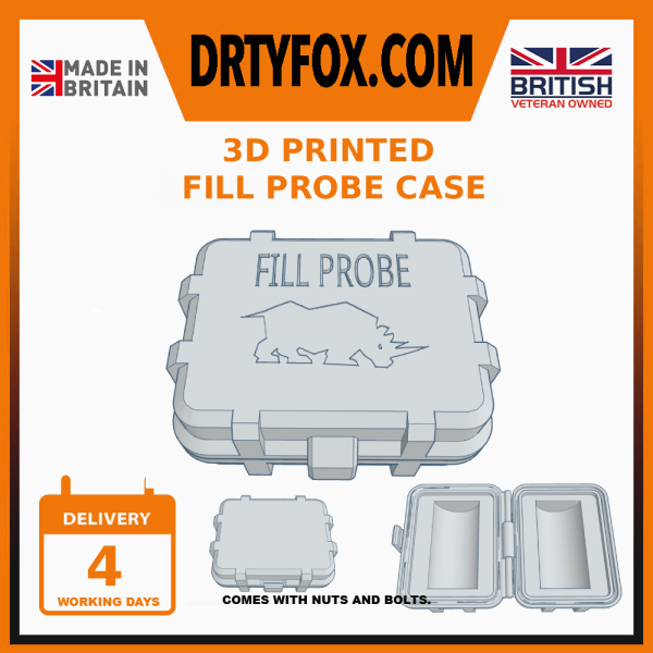 3D Printed airgun fill probe rugged case