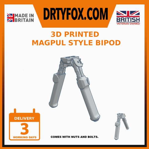 3D printed Magpul Style Air rifle bipod rest
