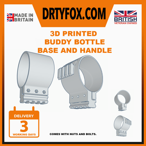 3D Printed Bottle Picatinny Clamp for Bipod Mount PCP Air Rifle Gun
