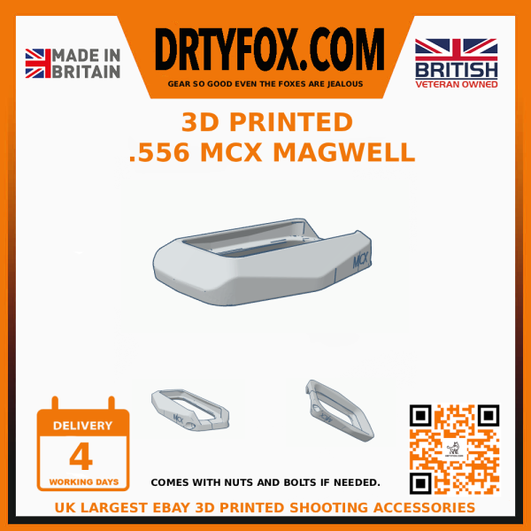 3D Printed Magwell Adapter for .556 MCX RIFLE