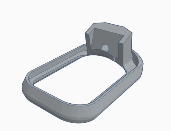 3D Printed SMALL Magwell Adapter for Glock 17 Gen3/4 - Image 2