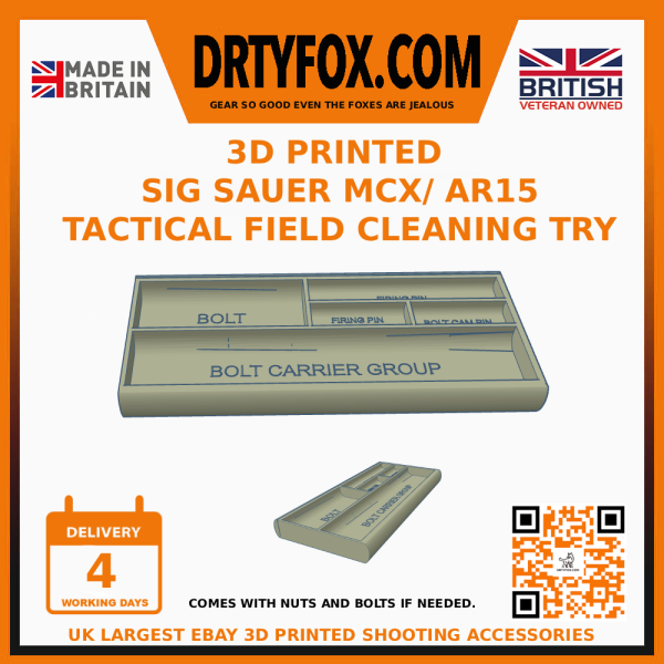 3D Printed MCX/ AR Field Cleaning Tray