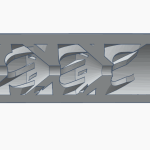 3D rendering of a metal component with intricate cutouts and a cylindrical end, showcasing detailed design features.